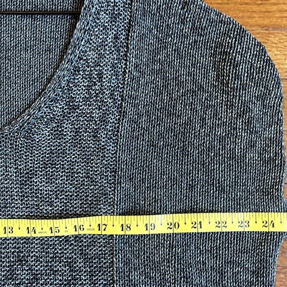 Lafayette 148 New York | Drop Hem Knit Gun Metal Gray Sweater Vest Size Large - Picture 7 of 9